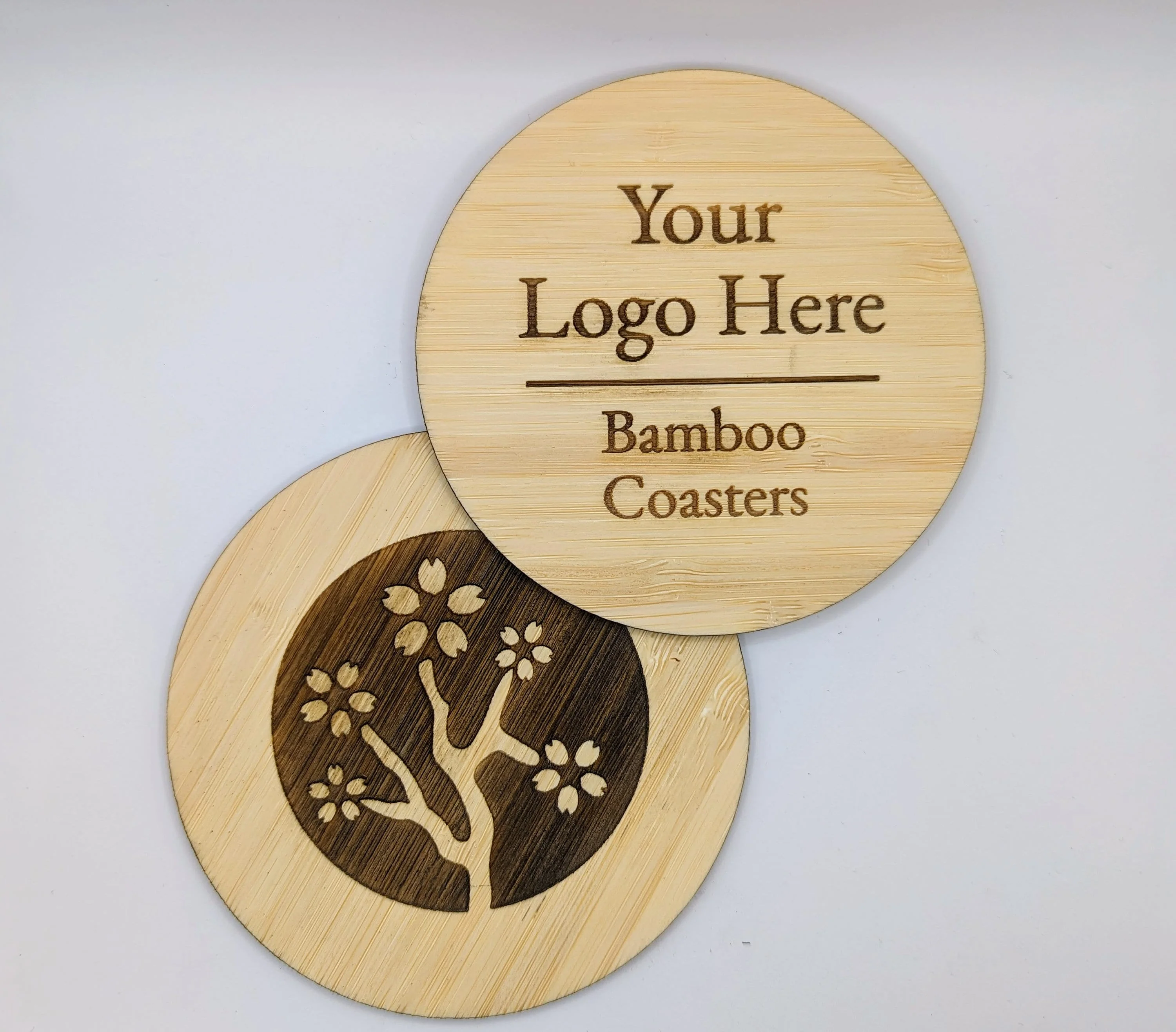 Engraved Bamboo Coasters: Personalised Business Gifts, Bulk Available - Image 4