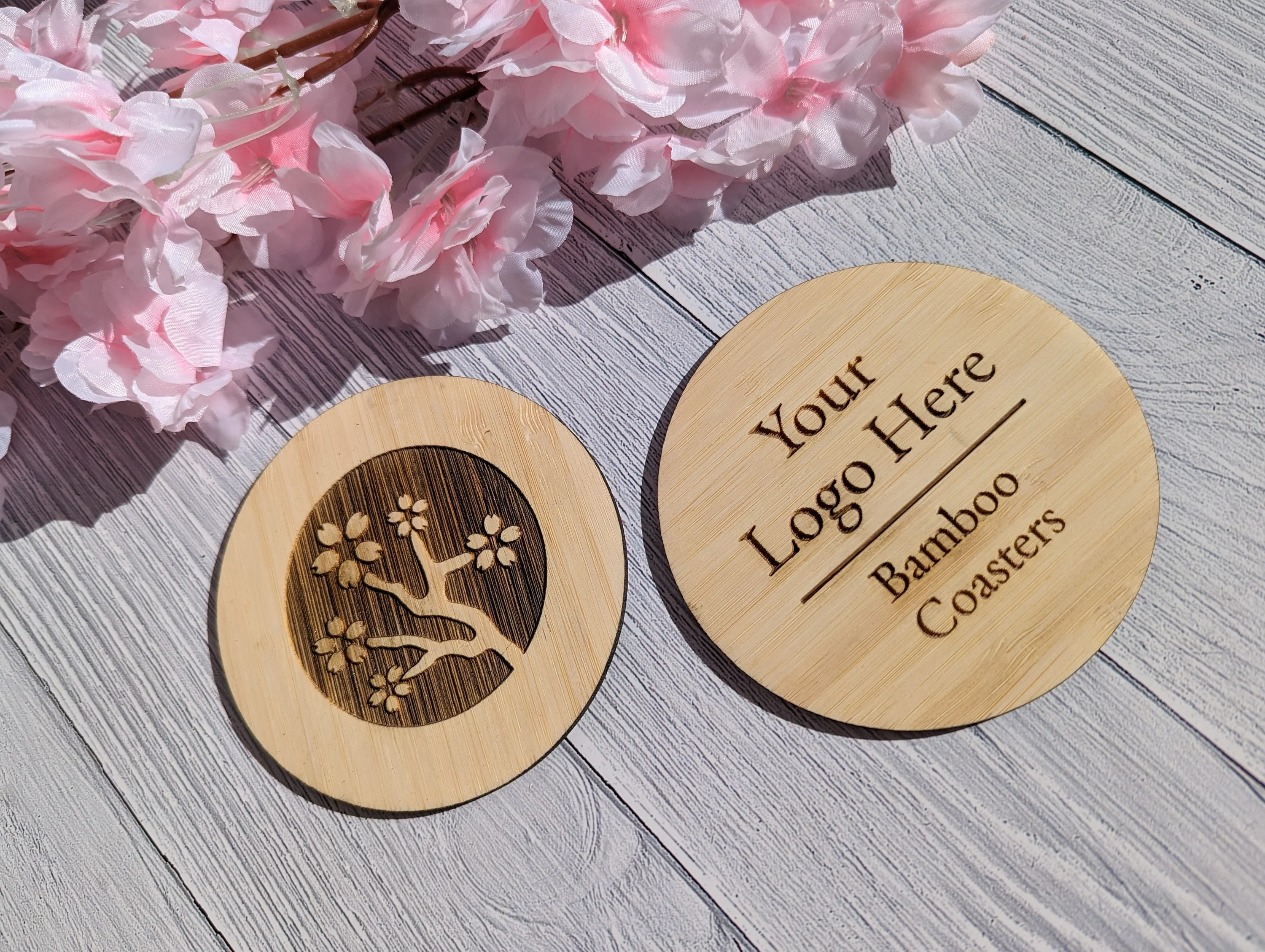 Engraved Bamboo Coasters: Personalised Business Gifts, Bulk Available - Image 5