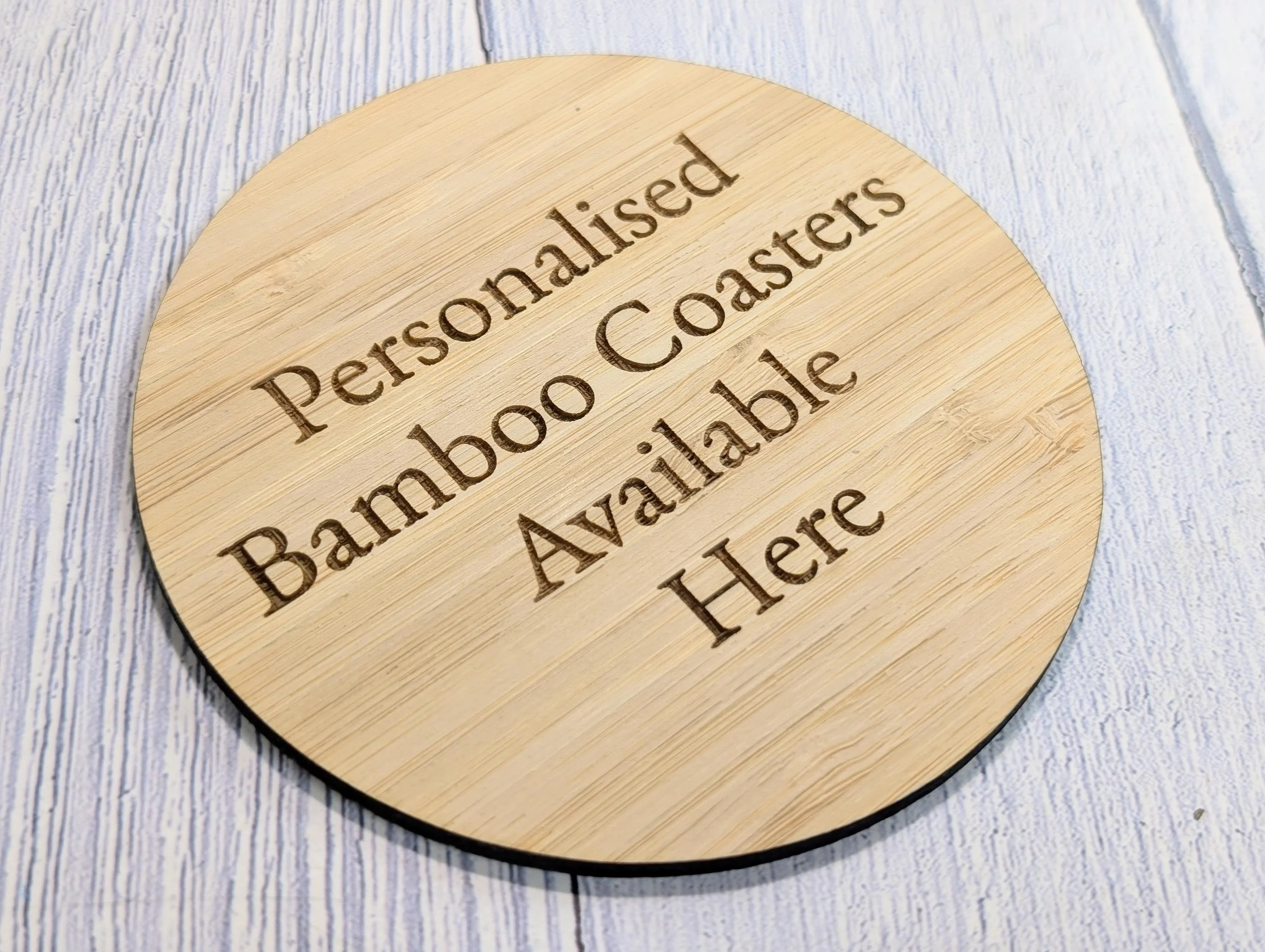 Engraved Bamboo Coasters: Personalised Business Gifts, Bulk Available - Image 8