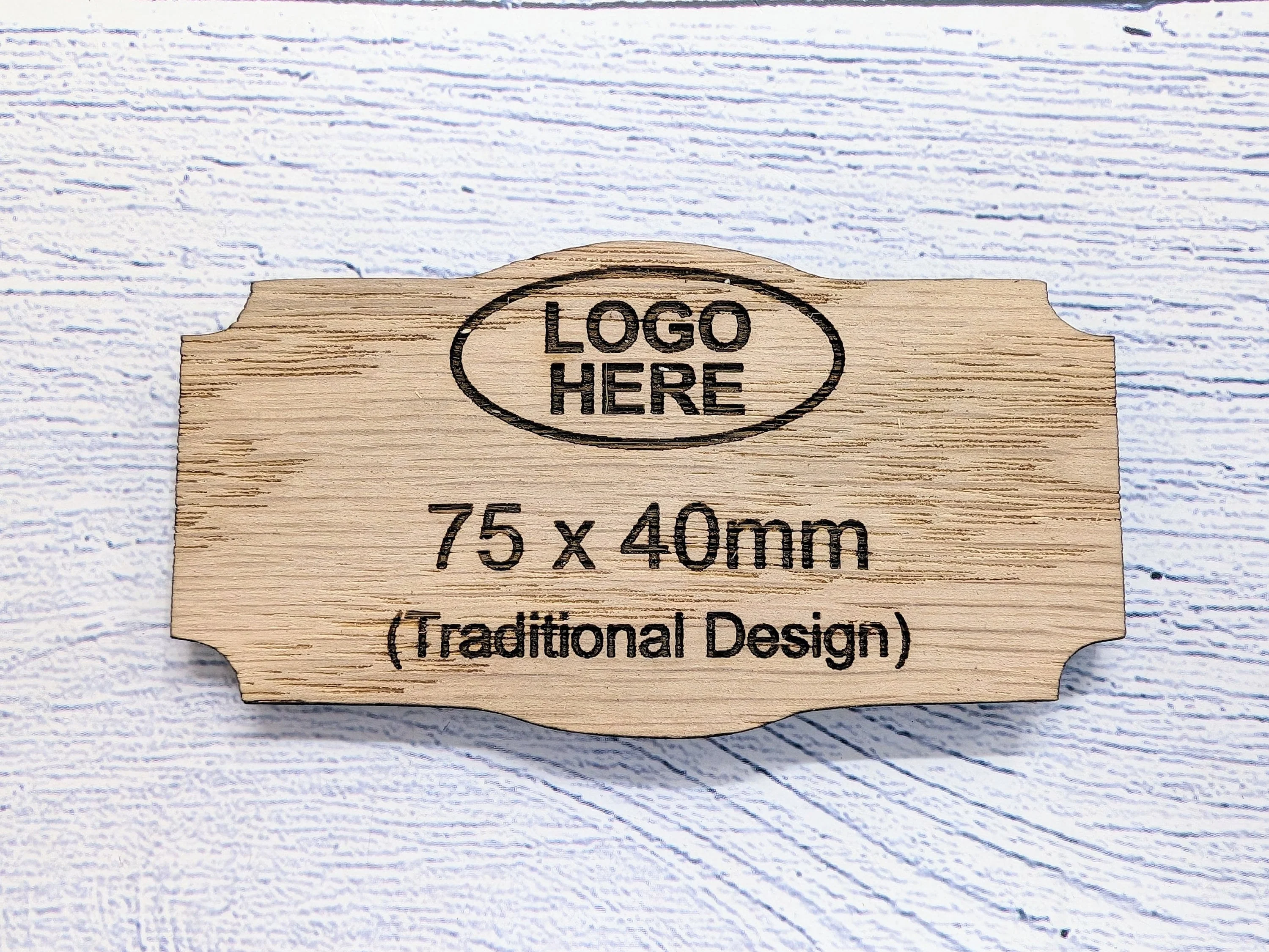 Wooden Shaped Name Badges, Multiple Sizes/Attachments - Image 5