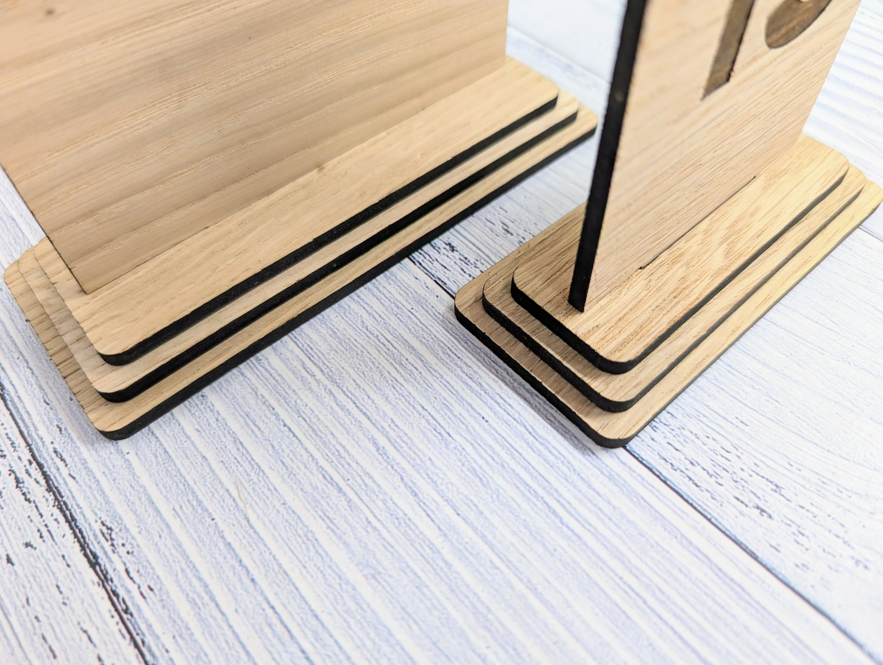 Wooden Table Number Signs, Freestanding, Removable Base, Available Single or Double-Sided, 2 Sizes - Image 5