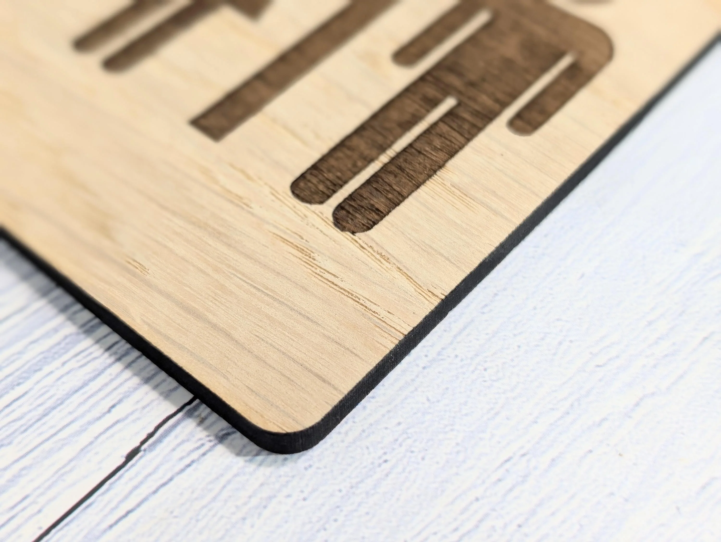 Wooden Toilet Sign Male Female | Engraved Oak | Bathroom Door Plaque in 4 Sizes | Oak Veneered MDF Restroom Sign for Home or Business - Image 6