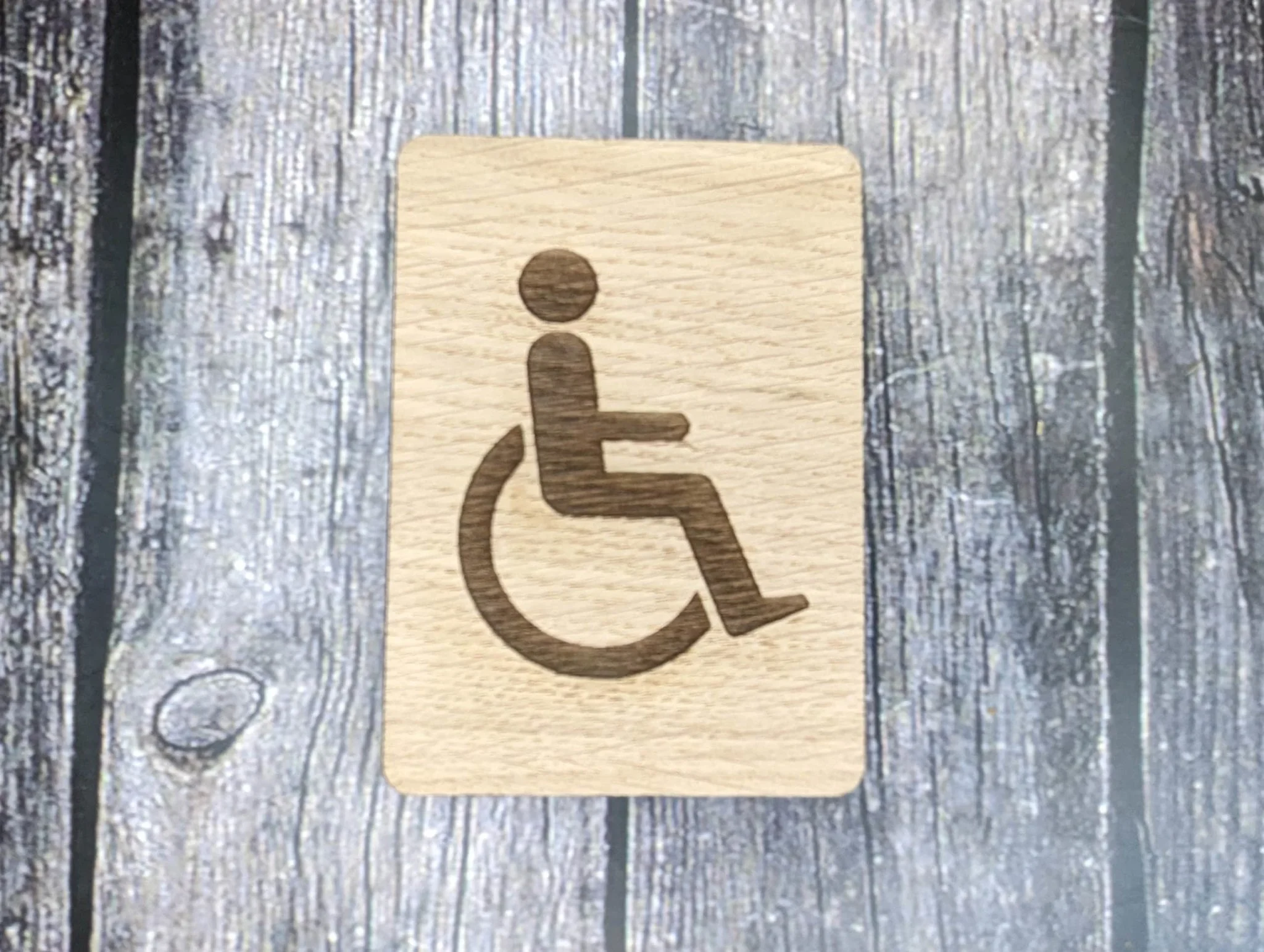 Wooden Toilet Signs - Rustic Bathroom Signage for Hotels, Restaurants, Bars, B&Bs, and Offices - Image 3
