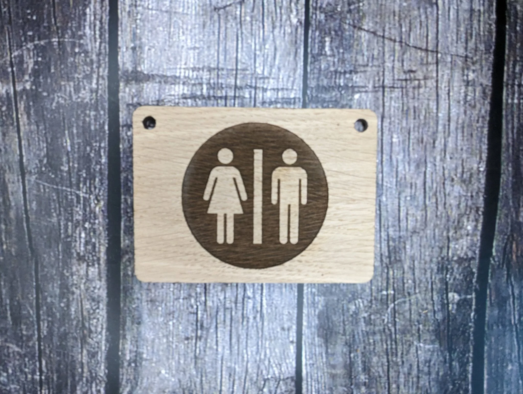 Wooden Toilet Signs - Rustic Bathroom Signage for Hotels, Restaurants, Bars, B&Bs, and Offices - Image 7
