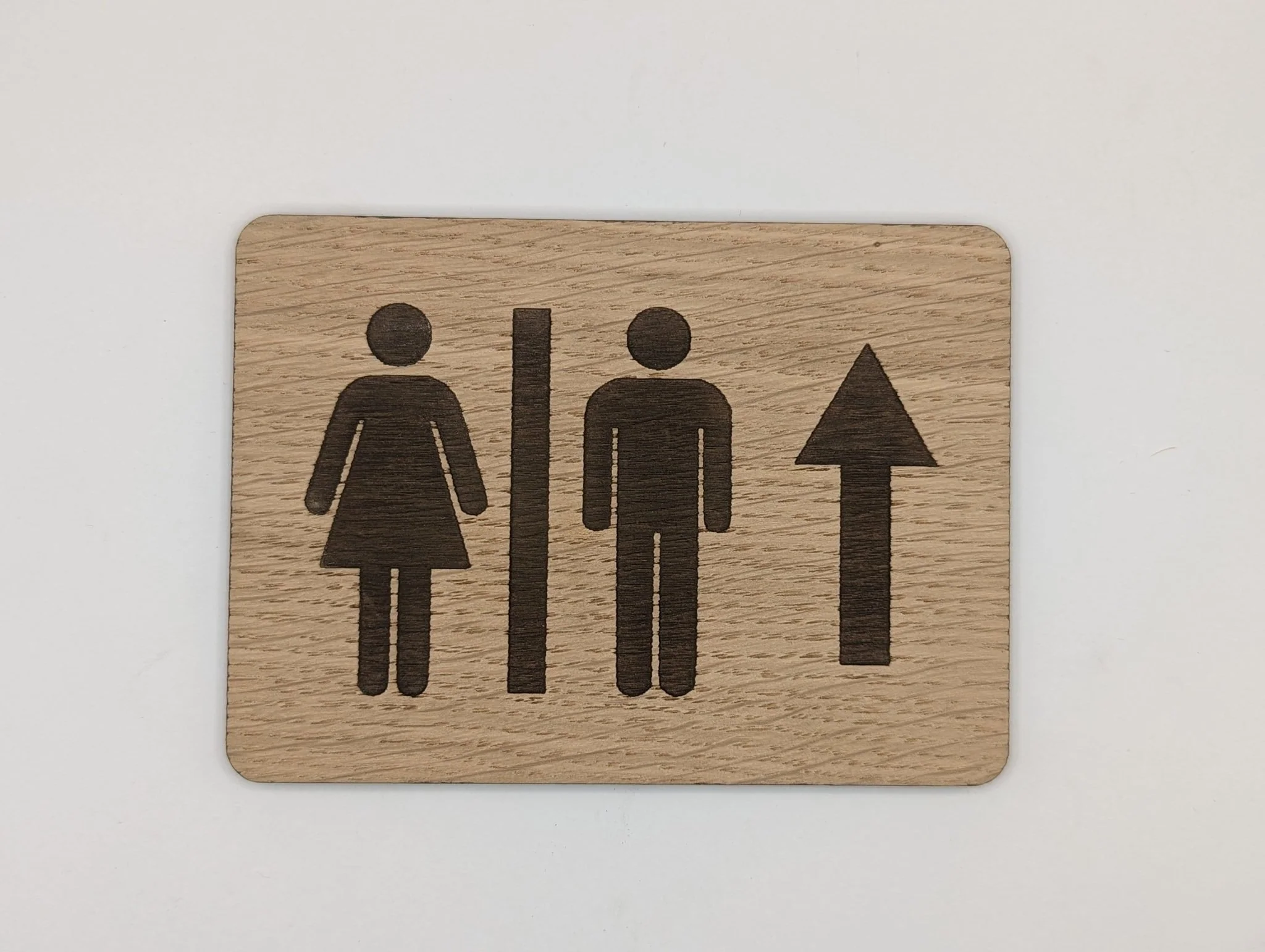 Wooden Toilet Signs - Rustic Bathroom Signage for Hotels, Restaurants, Bars, B&Bs, and Offices - Image 9