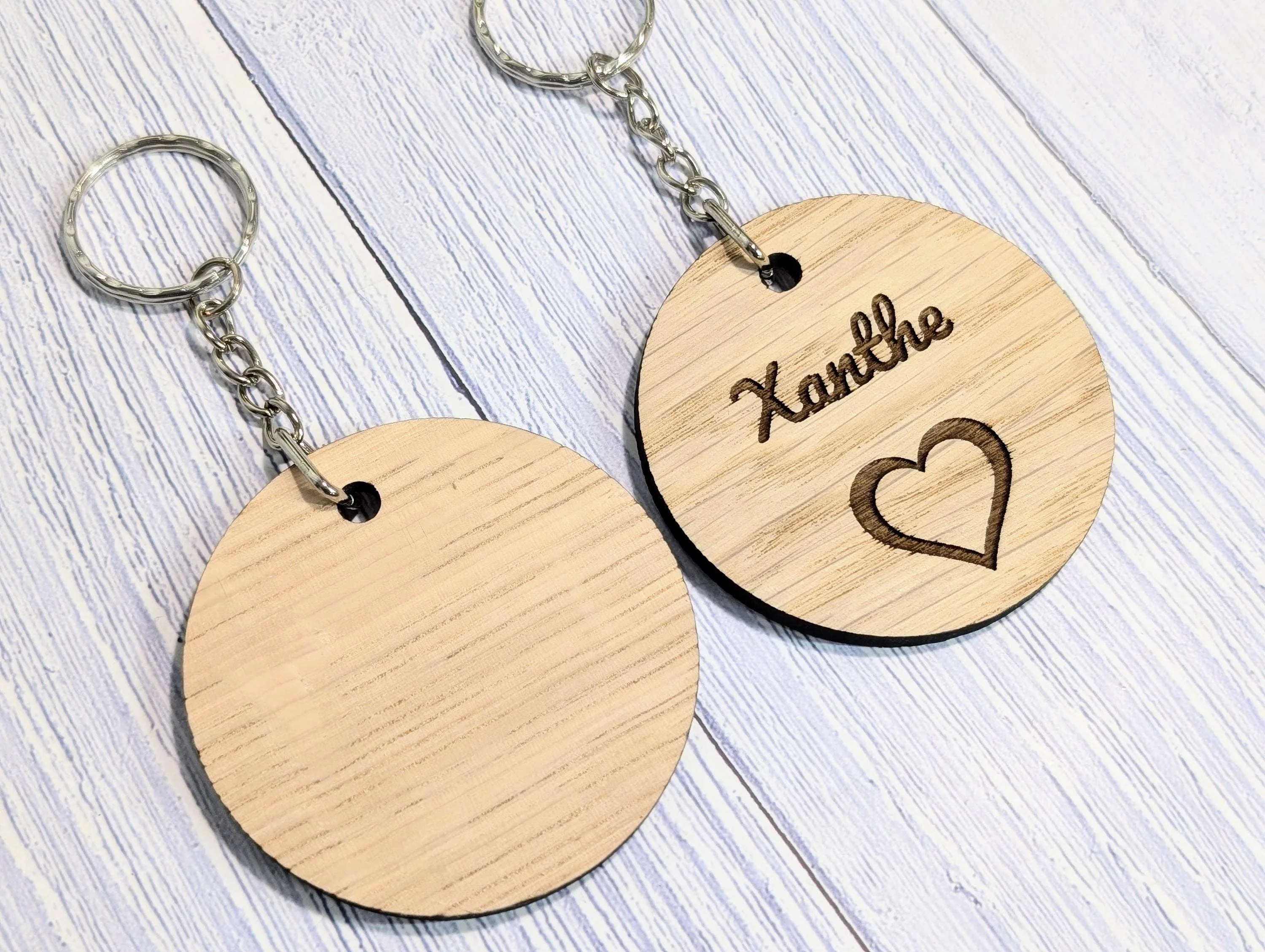 Wooden Wedding Favour Key Chain | Personalised Place Setting | Custom Guest Name, Key Ring, Keyring | Eco-Friendly Oak Veneer Keepsakes - Image 6