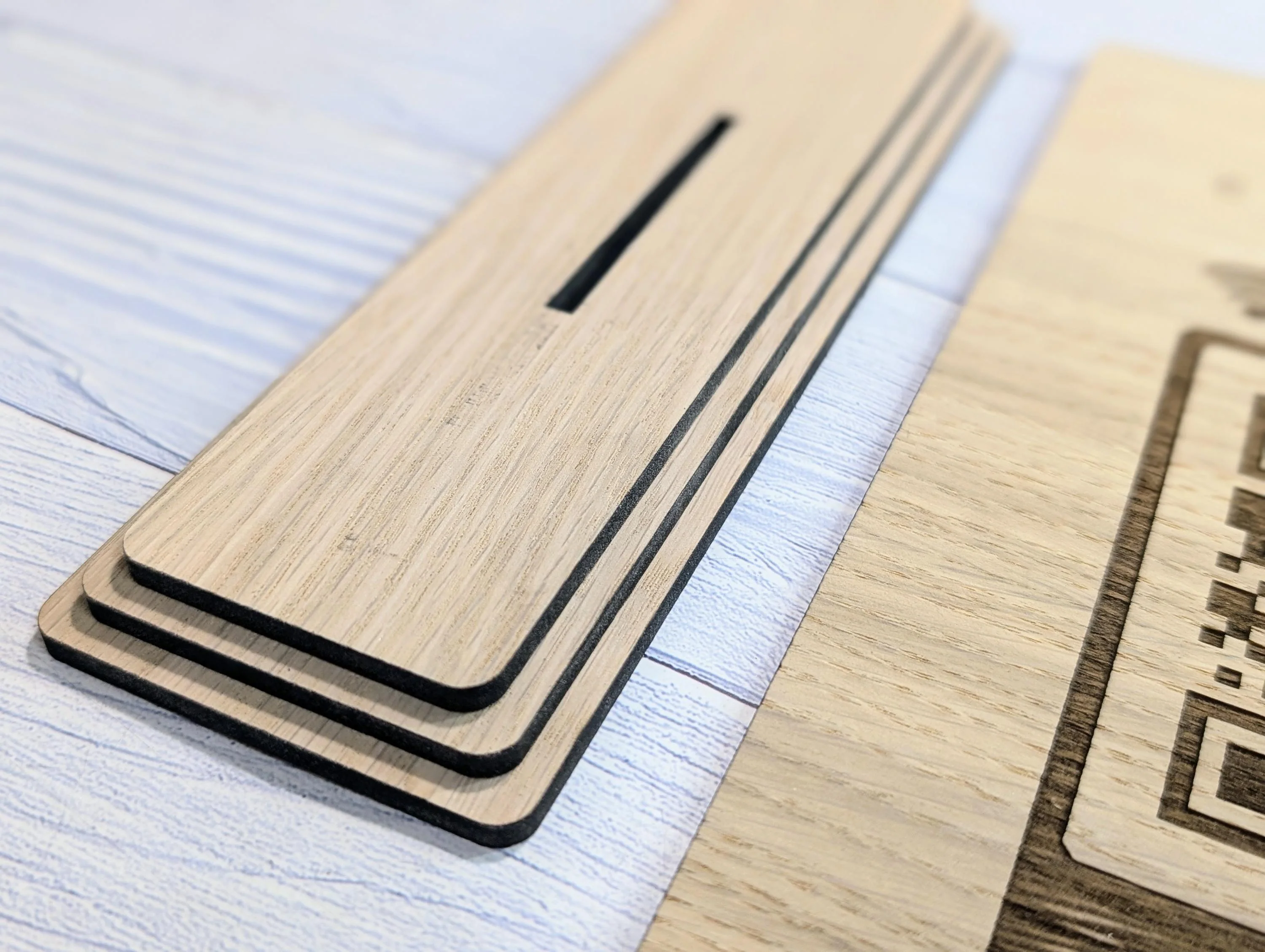 Wooden WiFi QR Code Extra Large Sign with Logo, Eco-Friendly Custom Network Name and Password Branded Table XL Display, Single Double-Sided - Image 5