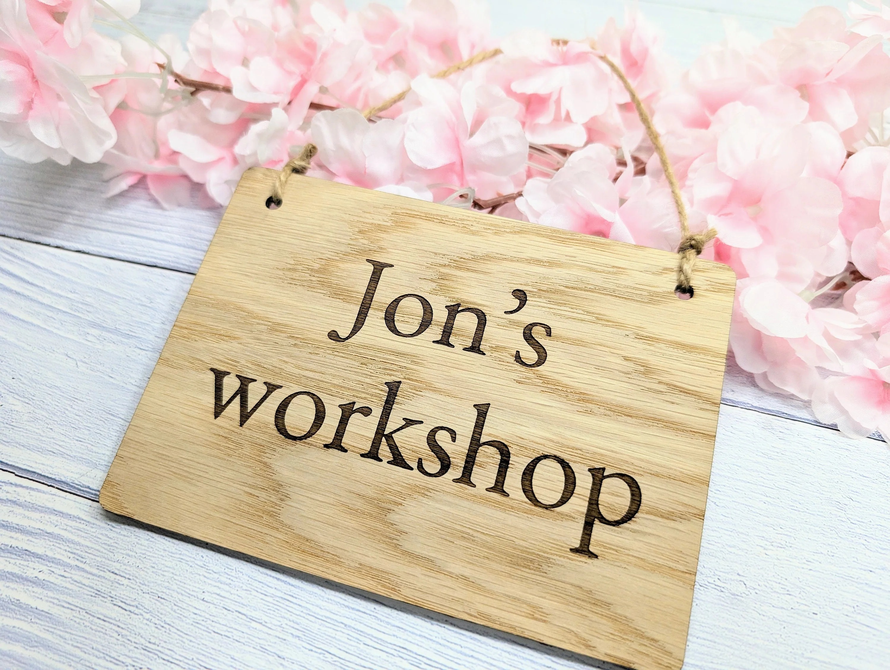 Workshop Sign Personalised, Wooden - Personalised Name Plaque, 4 Sizes | Handcrafted, Eco-Friendly, Ideal for Home & Professional Workshops - Image 6