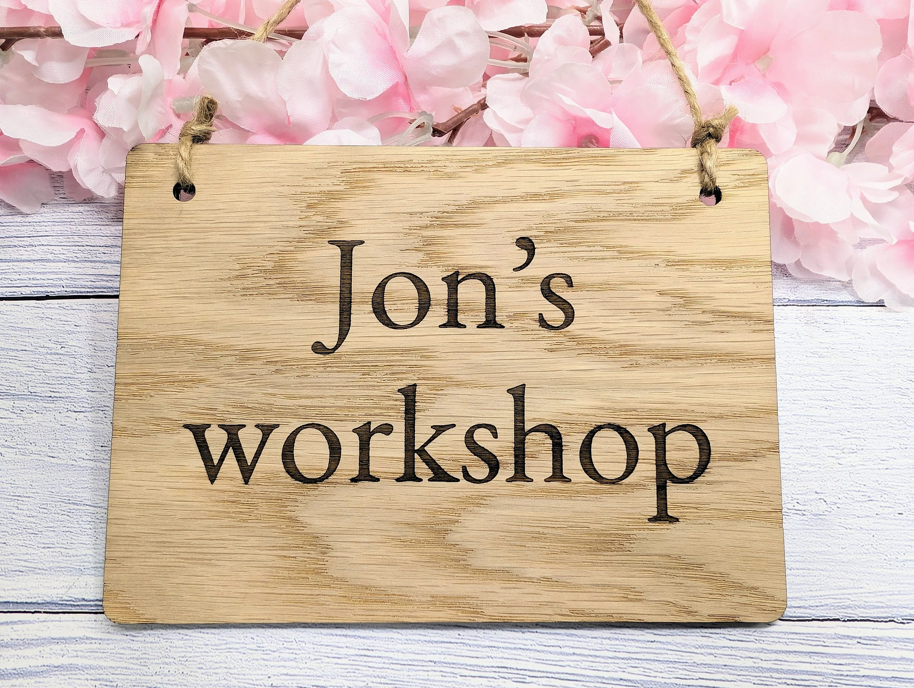 Workshop Sign Personalised, Wooden - Personalised Name Plaque, 4 Sizes | Handcrafted, Eco-Friendly, Ideal for Home & Professional Workshops - Image 7